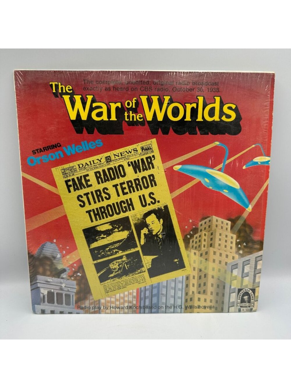 The War Of The Worlds Orson Welles Broadcast Vinyl 12" LP NLR1029 Nostalgia Lane